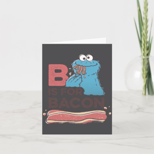Cookie Monster B Is For Bacon カード (正面)