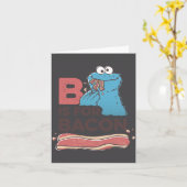 Cookie Monster B Is For Bacon カード (黄色い花)