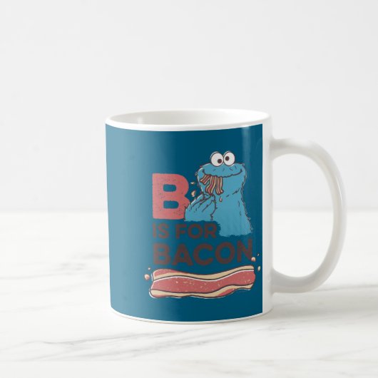 Cookie Monster B Is For Bacon コーヒーマグカップ (右)