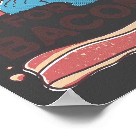 Cookie Monster B Is For Bacon ポスター (角)