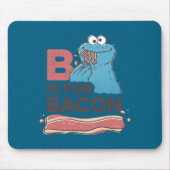 Cookie Monster B Is For Bacon  マウスパッド (正面)