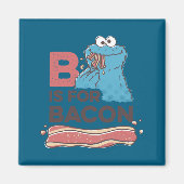 Cookie Monster B Is For Bacon  マグネット (正面)