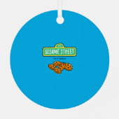 Cookie Monster Baby's 1st Christmas Photo Metal Or メタルオーナメント (裏面)