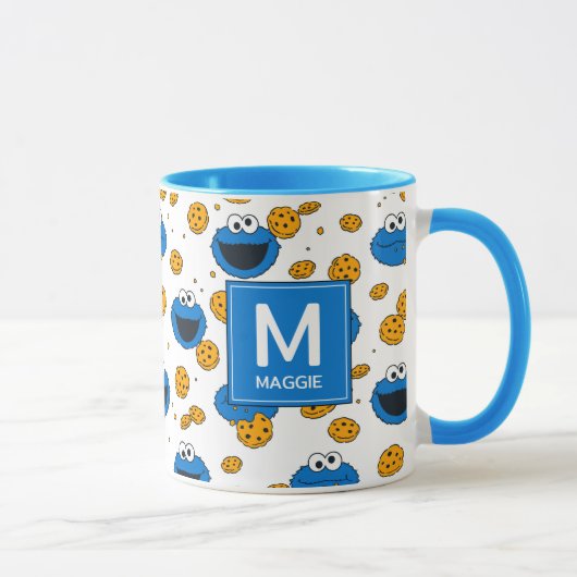 Cookie Monster | C is for Cookie パターン マグカップ (右)