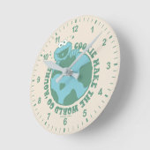 Cookie Monster | Cookies Make the World Go Round ラウンド壁時計 (傾斜)