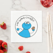 Cookie Monster Doodleyグラフィック スタンダードランチョンナプキン (インサイチュ)
