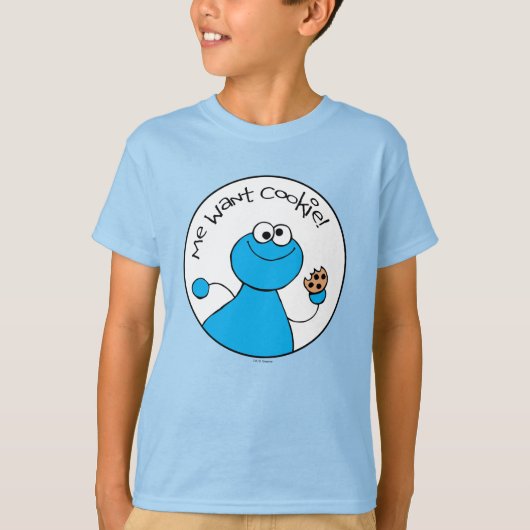 Cookie Monster Doodleyグラフィック Tシャツ (正面)