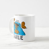 Cookie Monster Eating All the Cookies コーヒーマグカップ (正面左)
