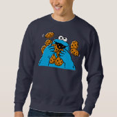 Cookie Monster Eating All the Cookies スウェットシャツ (正面)