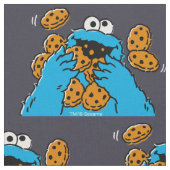 Cookie Monster Eating All the Cookies ファブリック (クローズアップ)