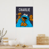 Cookie Monster Eating All the Cookies ポスター (キッチン)