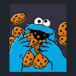 Cookie Monster Eating All the Cookies ポスター<br><div class="desc">Satisfy your cravings for fun and cookies with this graphic featuring the one and only Cookie Monster! This showcases a vibrant illustration of Cookie Monster in his element, happily devouring a pile of chocolate chip cookies with crumbs flying everywhere. This classic and instantly recognizable design is cheerful, playful, and sure...</div>