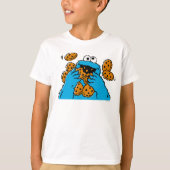 Cookie Monster Eating All the Cookies Tシャツ (正面)