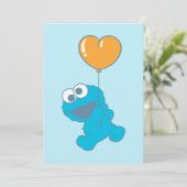 Cookie Monster Heart Balloon カード (スタンド正面)