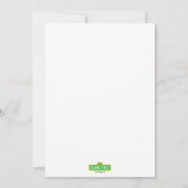 Cookie Monster Heart Balloon カード (裏面)