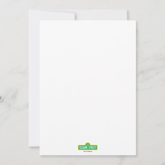 Cookie Monster Heart Balloon カード (裏面)