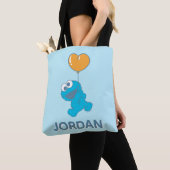 Cookie Monster Heart Balloon トートバッグ (クローズアップ)