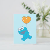 Cookie Monster Heart Balloon ポストカード (スタンド正面)