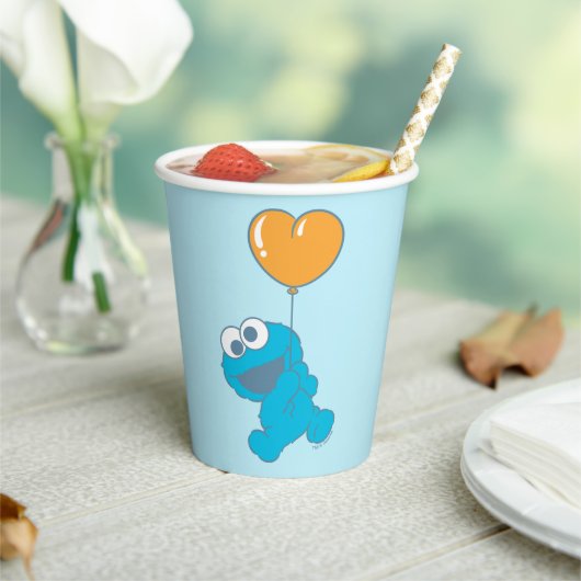 Cookie Monster Heart Balloon 紙コップ (インサイチュ)