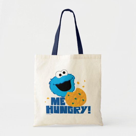 Cookie Monster | Me Hungry! トートバッグ (正面)