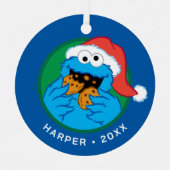 Cookie Monster | Official Christmas Cookie Tester メタルオーナメント (正面)