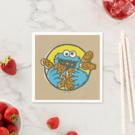 Cookie Monster Retro スタンダードカクテルナプキン