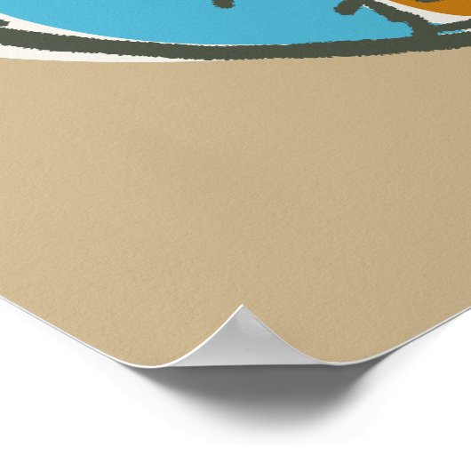 Cookie Monster Retro ポスター (角)