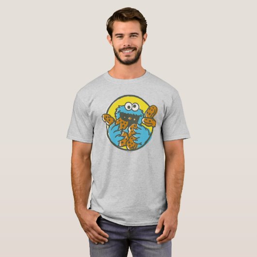 Cookie Monster Retro Tシャツ (正面フル)