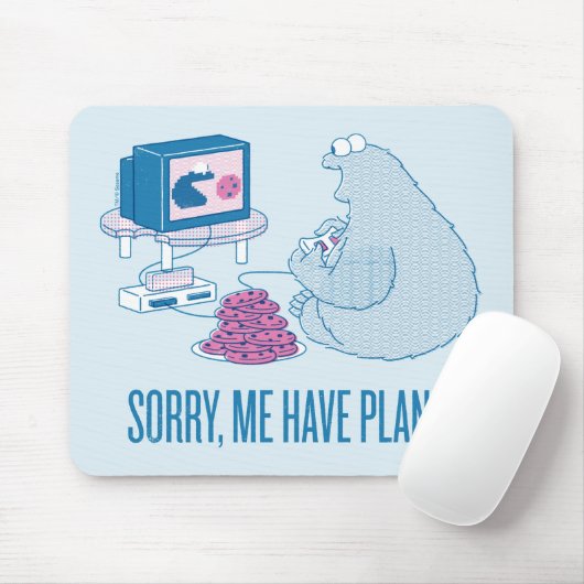 Cookie Monster | Sorry, Me Have Plans マウスパッド (マウス)