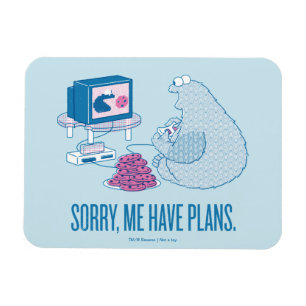 Cookie Monster Sorry, Me Have Plans マグネット