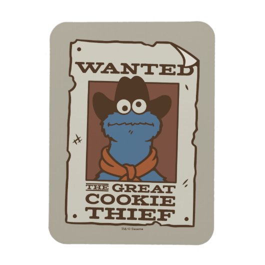 Cookie Monster | Wanted Poster マグネット (縦)
