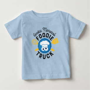 Cookie Monster's Foodie Truck Logo ベビーTシャツ