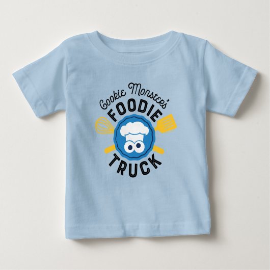Cookie Monster's Foodie Truck Logo ベビーTシャツ (正面)