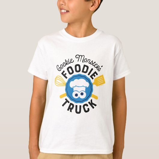 Cookie Monster's Foodie Truck Logo Tシャツ (正面)