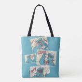 Cookie MonsterVintage漫画パネル トートバッグ (裏面)