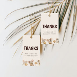 Cookie & Mouse Kidパーティーありがとうメッセージカード ギフトタグ