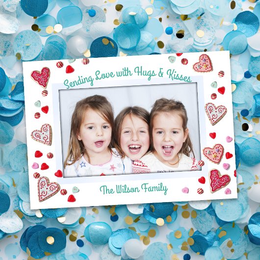 Cookie nキャンディハグスnキスバレンタインデイカード シーズンカード