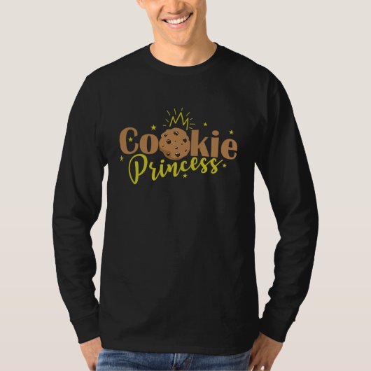 Cookie Princess Girl sweet Snacking Tシャツ (正面)