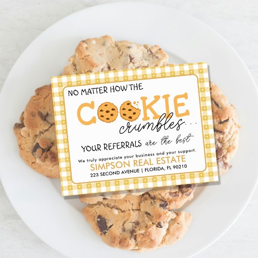 Cookie Referral Realtor Pop-By タグ|No Matter How 案内ポストカード