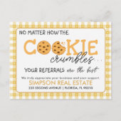 Cookie Referral Realtor Pop-By タグ|No Matter How 案内ポストカード (正面)