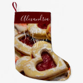 Cookie Sugar & Spice赤いガーリー写真 スモールクリスマスストッキング (正面)