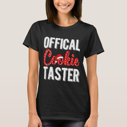 Cookie Taster Cookie Christmas Matching Couple Tシャツ (正面)