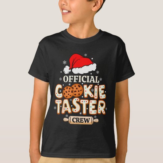 Cookie Taster Crew, Funny Christmas Baking Team  Tシャツ (正面)