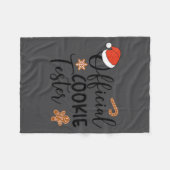 Cookie Tester &amp; Cookie Baker Funny Christmas C フリースブランケット (正面(横))