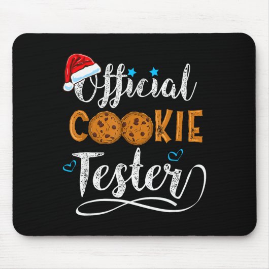 Cookie Tester Christmas Baking Team マウスパッド (正面)