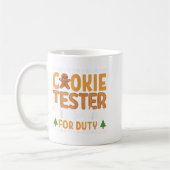 Cookie Tester Rerting For Duty コーヒーマグカップ (左)