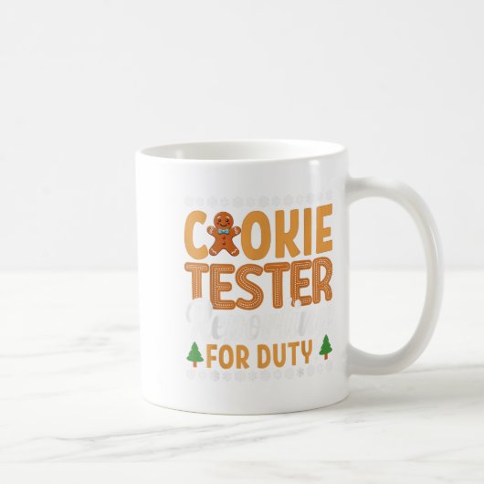 Cookie Tester Rerting For Duty コーヒーマグカップ (右)