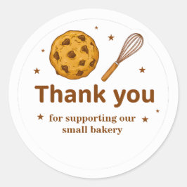 Cookie & Whisk Bakery Thank You Sticker ラウンドシール