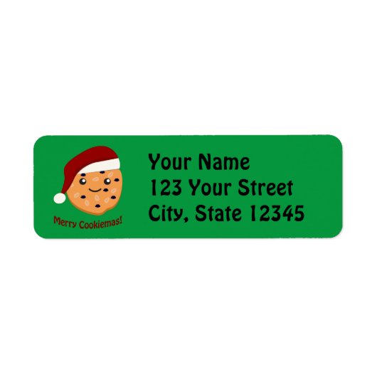 Cookiemasメリークリスマスクッキー ラベル (正面)