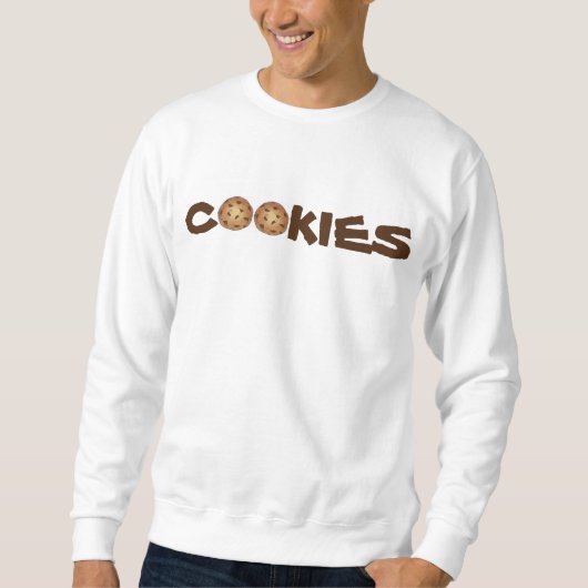 COOKIESチョコレートチップクッキーグルメスウェットシャツ スウェットシャツ (正面)
